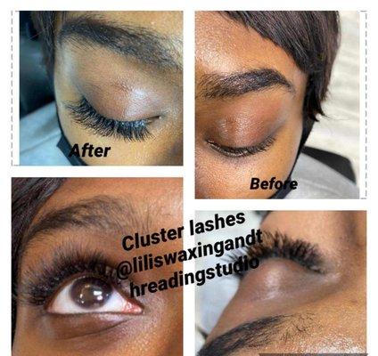 Clusters Eyelashes ###