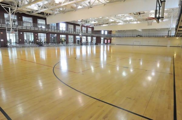 3 basketball/volleyball courts