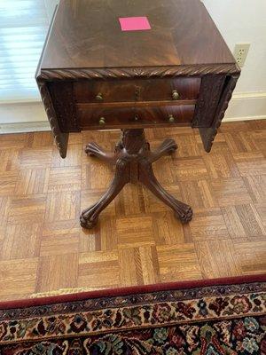 Antique table we moved