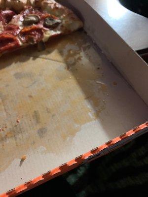 I've never had a pizza so greasy