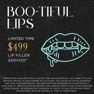 A lot of our clients want plumper lips for the holidays and the new year! This October is the perfect chance to prepurchase. Call 6145007000