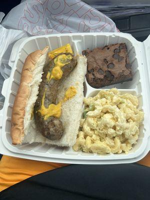 Sausage sandwich platter