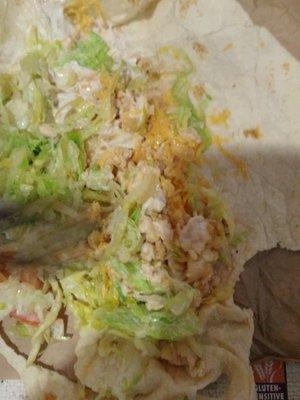 Lettuce soft taco!