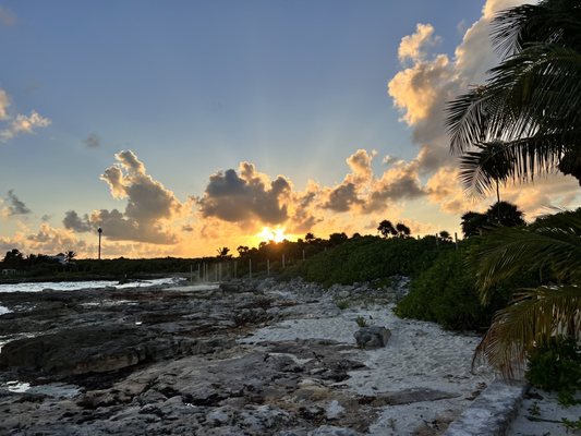 Sunset post wedding ceremony :)