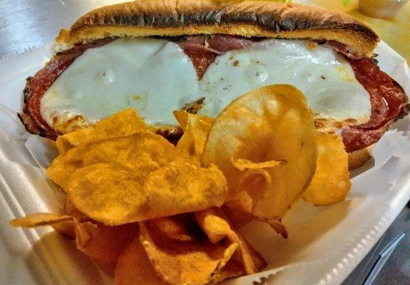 Italian Hoagie with Homemade Chips