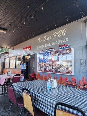 Outside dining area