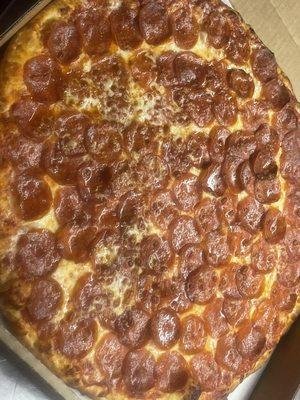 All pepperoni pizza