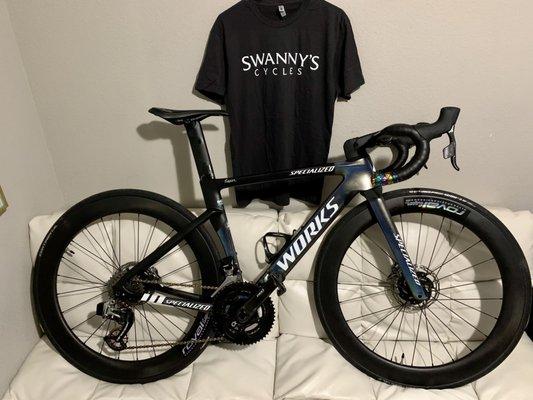 Assembled by the one of the well known and pro cyclist and bike technician in Nevada non other than Joseph G.