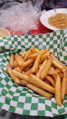 Best crispy fries ever. I bring malt vinegar for mine