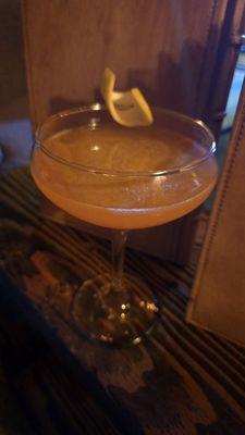 Naked and Famous - a smoky Chartreuse drink.