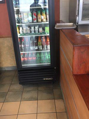 They offer sodas and juice