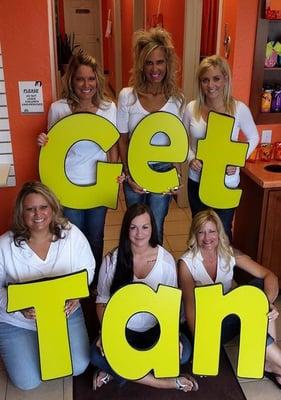 Our LOVELY Get Tan Staff!