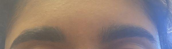 My eyebrows after getting them threaded