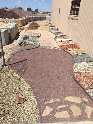 Over 25 decorative color rock, over 10 color of decomposed granite (DG), and rock fines. www.avrocksupply.com