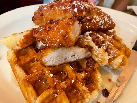 Chicken and waffles