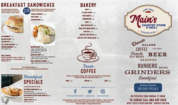 Menu Page 1