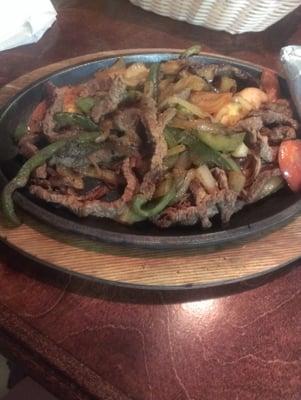 Steak fajitas