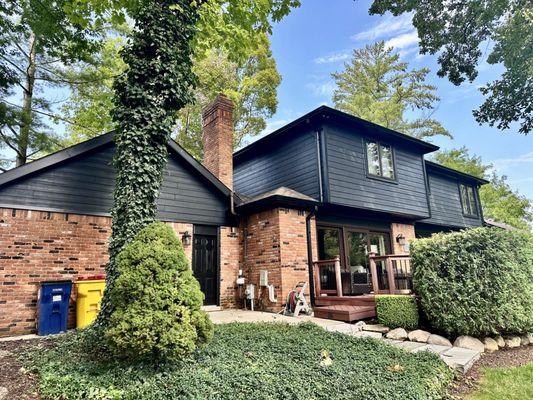 James Hardie Siding replacement in Bloomfield Hills, Michigan.