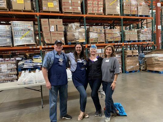 Packing at the FIND Food Bank, Indio CA