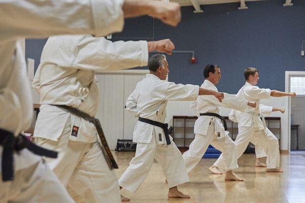 Karate training at West Los Angeles Karate