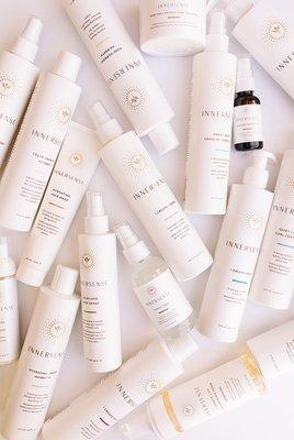 I carry Innersense Organic Haircare in my studio! Stop in for a sample and fall in love with your hair again