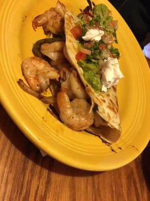 Shrimp quesadilla