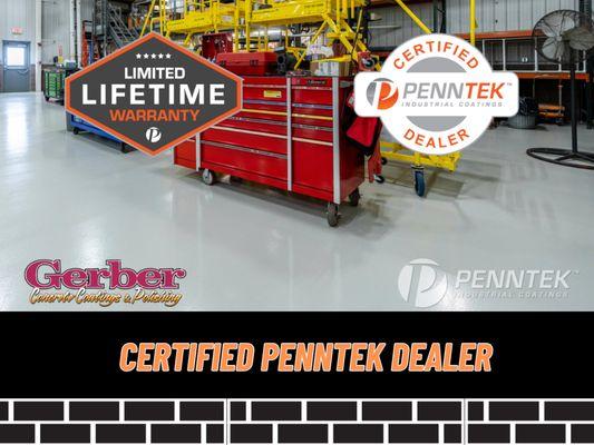 Gerber Concrete Coatings & Pollishing is an Authorized PennTek Dealer