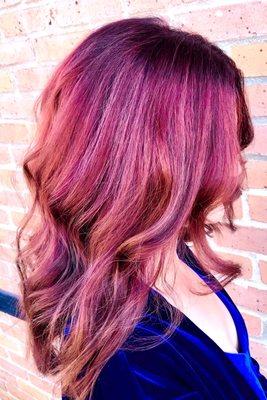 Hair style and color