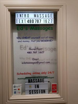 Multiple ways to get information on scheduling your massage.