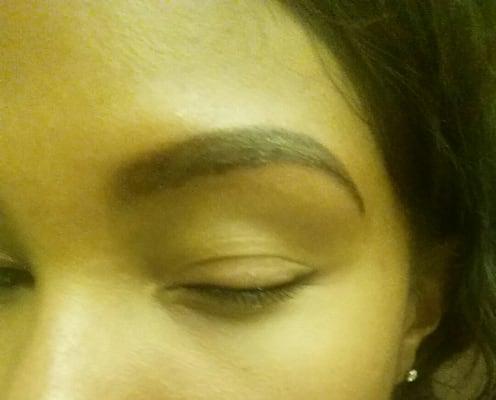 Eyebrows and Eyeliner done by Ms Suzie.