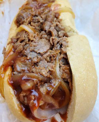 Regular BBQ Beef Cheesesteak