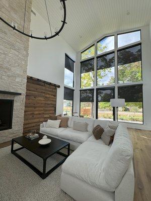 Insolroll Solar Screen Shades installed in a Colorado home.