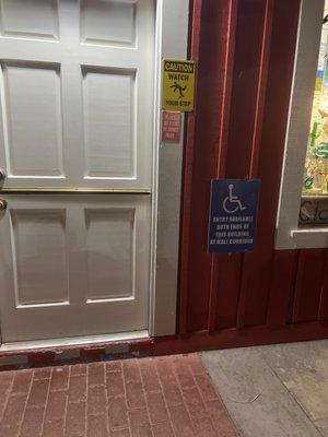 Handicap-able sign.