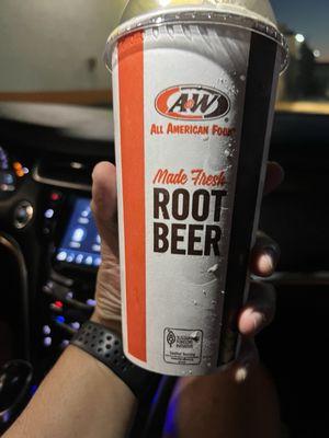 Cream Freeze - A&W Root Beer blended with our Creamy Vanilla Soft Serve - Travels Well