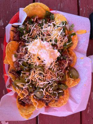 Personal loaded nachos