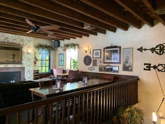 The second floor dining area.