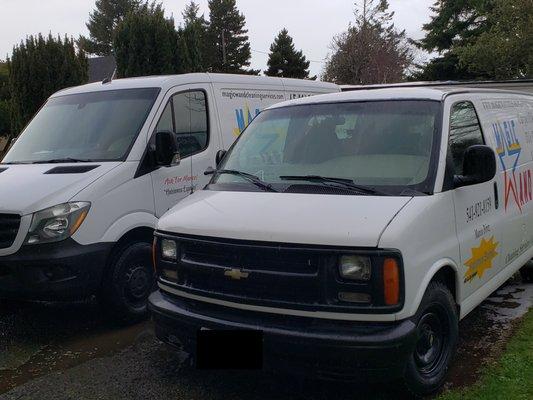 On the Left New Addition to Our Fleet to Serve You Better!