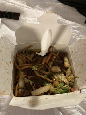 Mmmmmm. Beef Lo Mein.