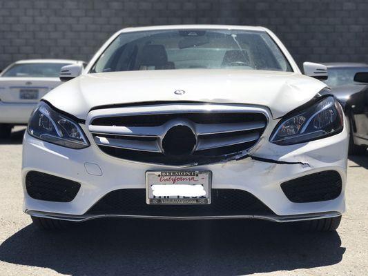 Before shot of our customer's Mercedes-Benz E350.