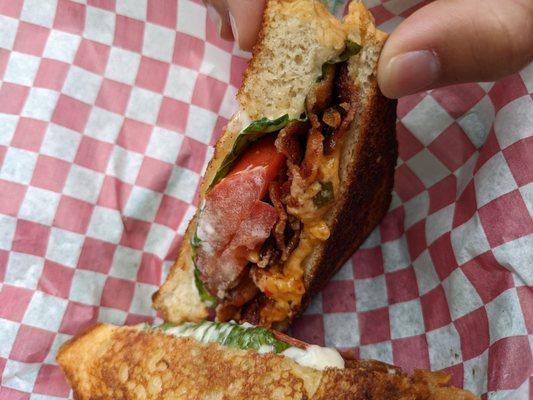 BLT with pimento cheese