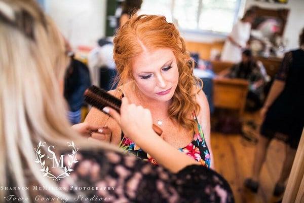 Brides are our business. Hair and makeup artistry alives at jagged Salon & Spa