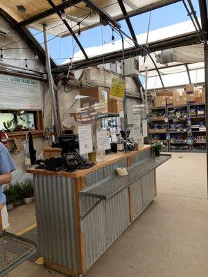 Cash register where they have plenty of hand sanitizer (always a plus)!