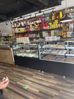 Inside, pastries on display - Argentinian Pastries