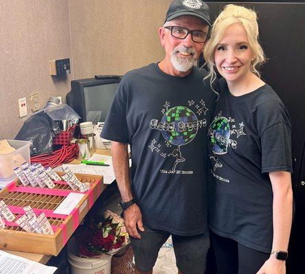 Owner Joy and her father Mr. Brad at last years dance recital!