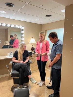 Our onsite visits from our jane iredale representative keep us informed about important changes and new products.