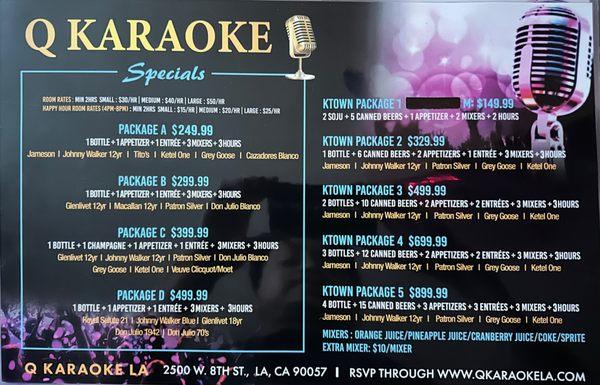 Package Menu