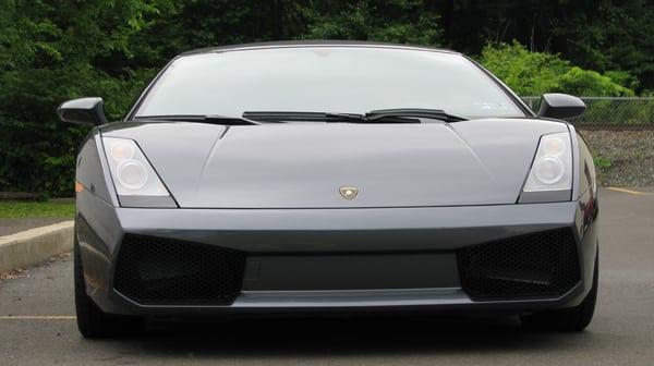 2007 Gallardo Spyder with VentureShield paint protection: full front bumper, fenders, hood, and headlights