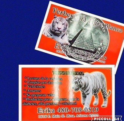 Yerberia El Tigre  Blanco los espera