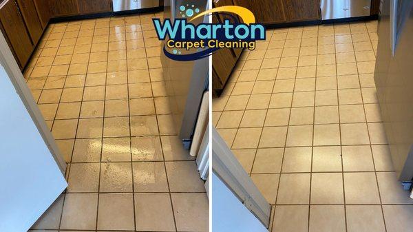 Before & After Tile & Grout Cleaning