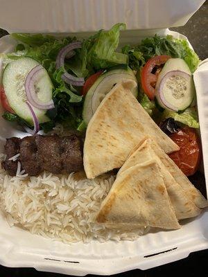 13. Ground Beef Kebab Plate